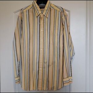 Roundtree & Yorke Men’s Striped Shirt From Dillard